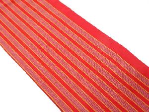 縞模様織り出し全通袋帯